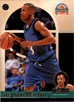 1997-98 Score Board Autographed #18 Stephon Marbury Front