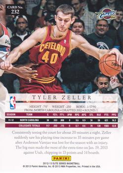 2012-13 Panini Elite Series #232 Tyler Zeller Back