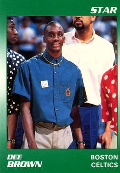 1990-91 Star Dee Brown #11 Dee Brown - Boston Celtics Front