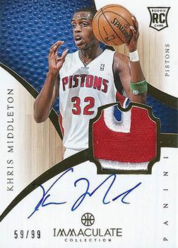 2012-13 Panini Immaculate Collection #164 Khris Middleton  Front