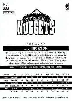 2013-14 Hoops #222 J.J. Hickson Back