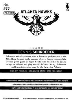 2013-14 Hoops #277 Dennis Schroeder Back
