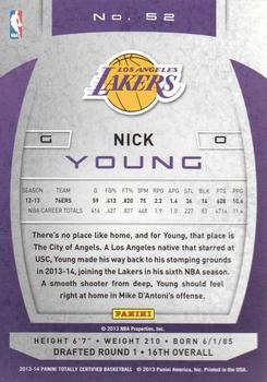 2013-14 Panini Totally Certified #52 Nick Young Back