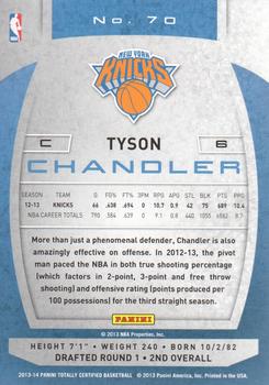 2013-14 Panini Totally Certified #70 Tyson Chandler Back