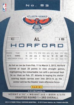 2013-14 Panini Totally Certified #83 Al Horford Back