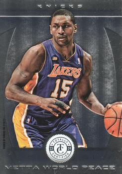 2013-14 Panini Totally Certified #91 Metta World Peace Front