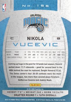 2013-14 Panini Totally Certified #155 Nikola Vucevic Back