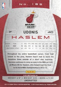 2013-14 Panini Totally Certified #163 Udonis Haslem Back