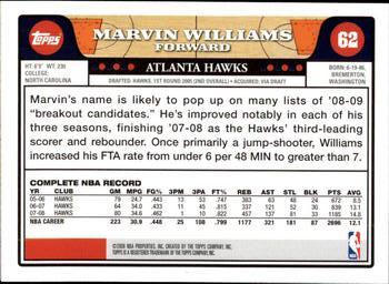 2008-09 Topps #62 Marvin Williams Back