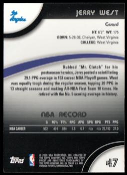 2007-08 Finest #47 Jerry West Back