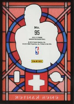2012-13 Panini Innovation - Stained Glass #95 Enes Kanter Back