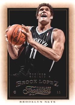 2013-14 Panini Timeless Treasures #87 Brook Lopez Front