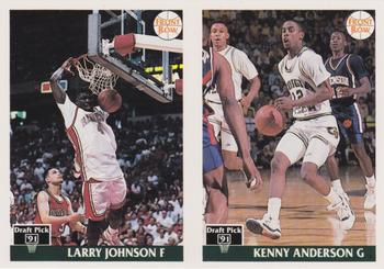 1991 Front Row - Promotional Panels #NNO Larry Johnson / Kenny Anderson Front