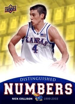 2013 Upper Deck University of Kansas - Distinguished Numbers #DN-15 Nick Collison Front