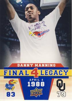 2013 Upper Deck University of Kansas - Final 4 Legacy #F4-5 Danny Manning Front
