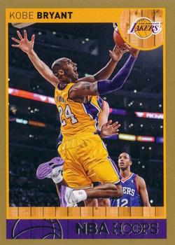 2013-14 Hoops - Gold #9 Kobe Bryant Front