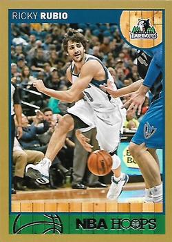 2013-14 Hoops - Gold #152 Ricky Rubio Front
