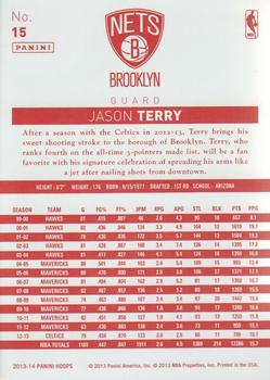 2013-14 Hoops - Red Back #15 Jason Terry Back