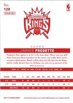 2013-14 Hoops - Red Back #120 Jimmer Fredette Back