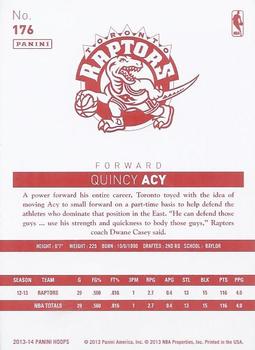 2013-14 Hoops - Red Back #176 Quincy Acy Back