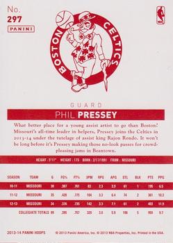 2013-14 Hoops - Red Back #297 Phil Pressey Back
