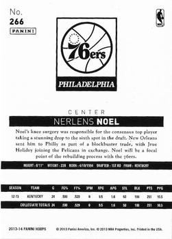 2013-14 Hoops - Blue #266 Nerlens Noel Back