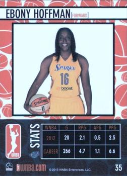 2013 Rittenhouse WNBA #35 Ebony Hoffman Back
