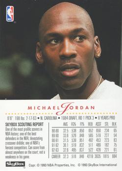 1993-94 SkyBox Premium - Promos #NNO Michael Jordan Back