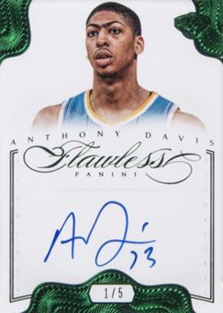2012-13 Panini Flawless - Signatures Emerald Inscriptions #22 Anthony Davis Front