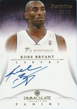 2012-13 Panini Immaculate Collection - Inscriptions #IN-KB Kobe Bryant Front