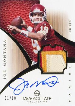 2012-13 Panini Immaculate Collection - Rookie Autographed Patches Sports Variations #134 Joe Montana Front