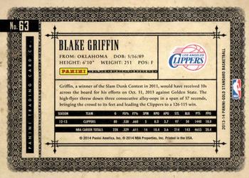 2013-14 Panini Gold Standard #63 Blake Griffin Back