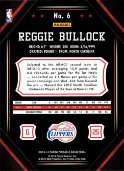 2013-14 Pinnacle #6 Reggie Bullock Back