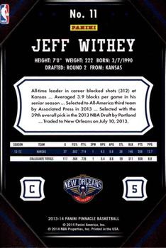 2013-14 Pinnacle #11 Jeff Withey Back