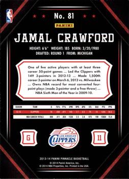 2013-14 Pinnacle #81 Jamal Crawford Back