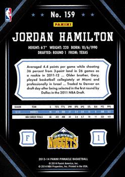 2013-14 Pinnacle #159 Jordan Hamilton Back