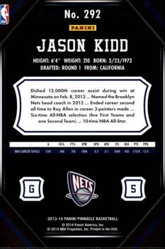 2013-14 Pinnacle #292 Jason Kidd Back
