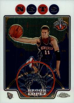2008-09 Topps Chrome #190 Brook Lopez Front