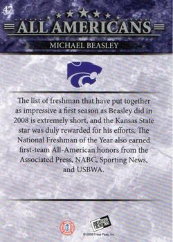 2008 Press Pass #47 Michael Beasley Back