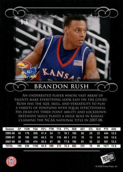 2008-09 Press Pass Legends #13 Brandon Rush Back