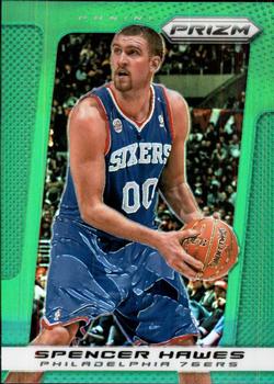 2013-14 Panini Prizm - Prizms Green #20 Spencer Hawes Front