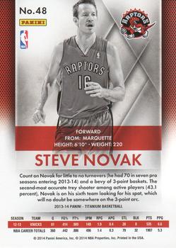 2013-14 Panini Titanium #48 Steve Novak Back