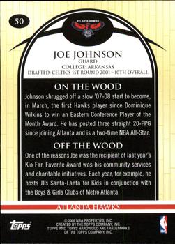 2008-09 Topps Hardwood #50 Joe Johnson Back