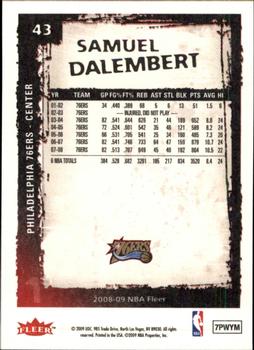 2008-09 Fleer #43 Samuel Dalembert Back