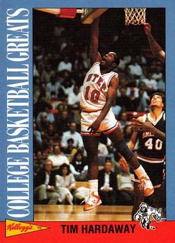 1992 Kellogg's Raisin Bran College Basketball Greats #14 Tim Hardaway Front