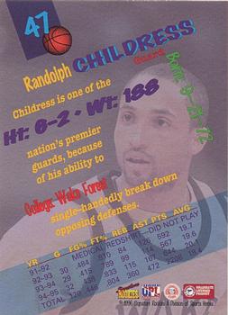 1996 Signature Rookies Premier #47 Randolph Childress Back