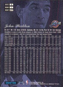 1997-98 Flair Showcase - Flair Showcase Row 1 #47 John Stockton Back