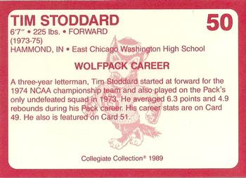 1989 Collegiate Collection North Carolina State's Finest #50 Tim Stoddard Back