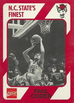 1989 Collegiate Collection North Carolina State's Finest #66 Paul Coder Front