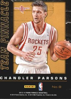 2013-14 Pinnacle - Team Pinnacle #9 Bradley Beal / Chandler Parsons Back